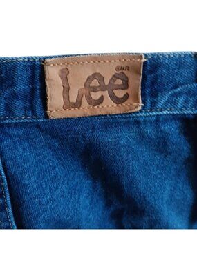 True Vtg 80s LEE sz 10 PETITE DENIM MOM JEANS 27x28 STRAIGHT HIGH WAIST